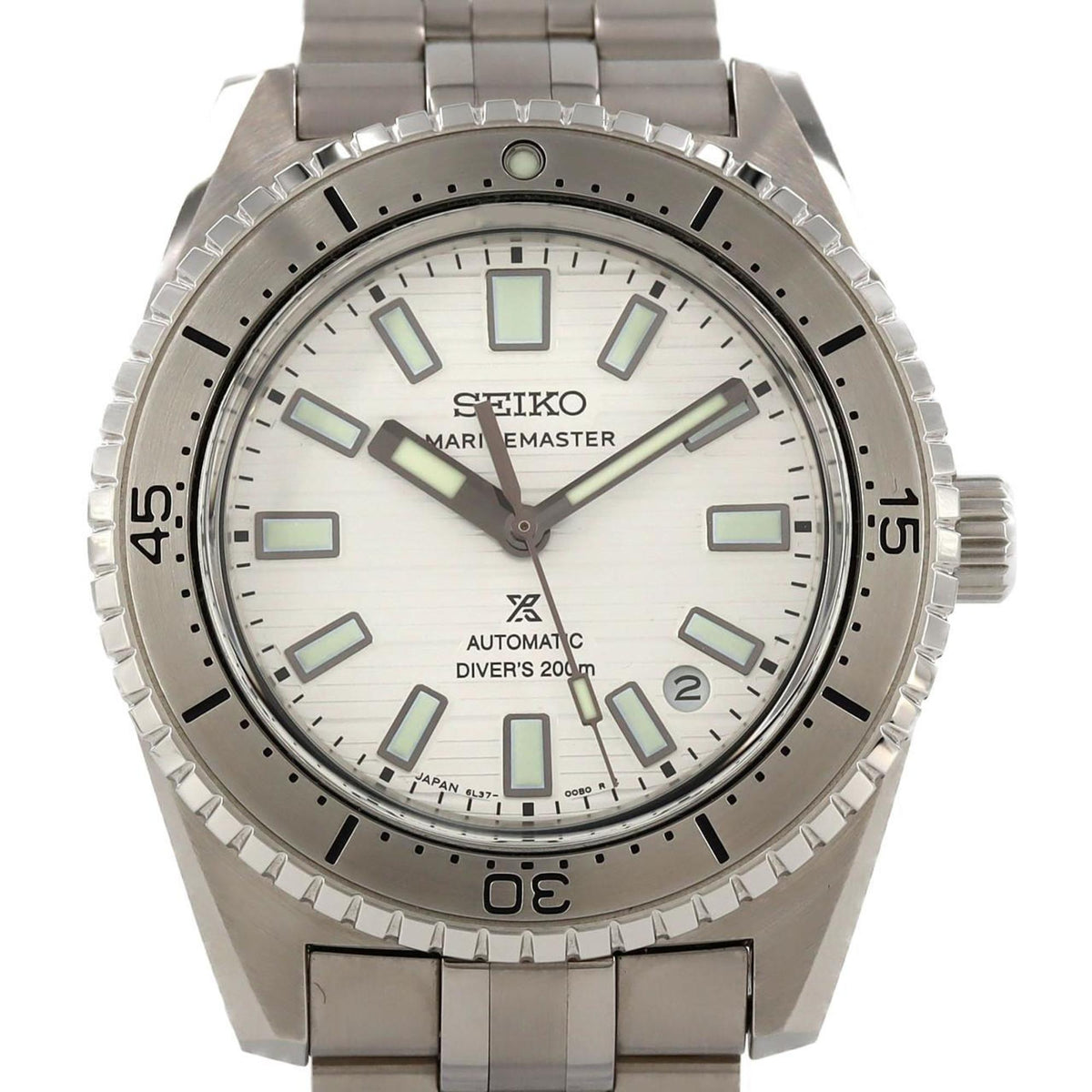 Pre-Owned Seiko Marinemaster LIMITED 6L37-00C0 SBEN005 Stainless Steel Automatic Watch
