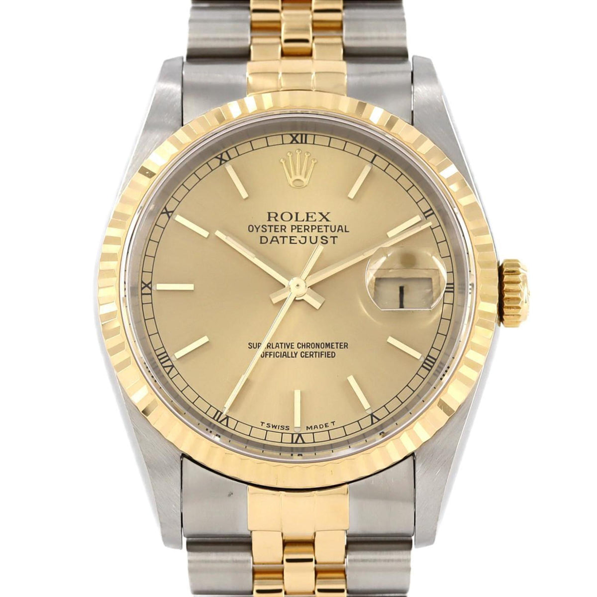 Gebrauchte Rolex Datejust 16233 SSxYG Automatikuhr, T-Serie 