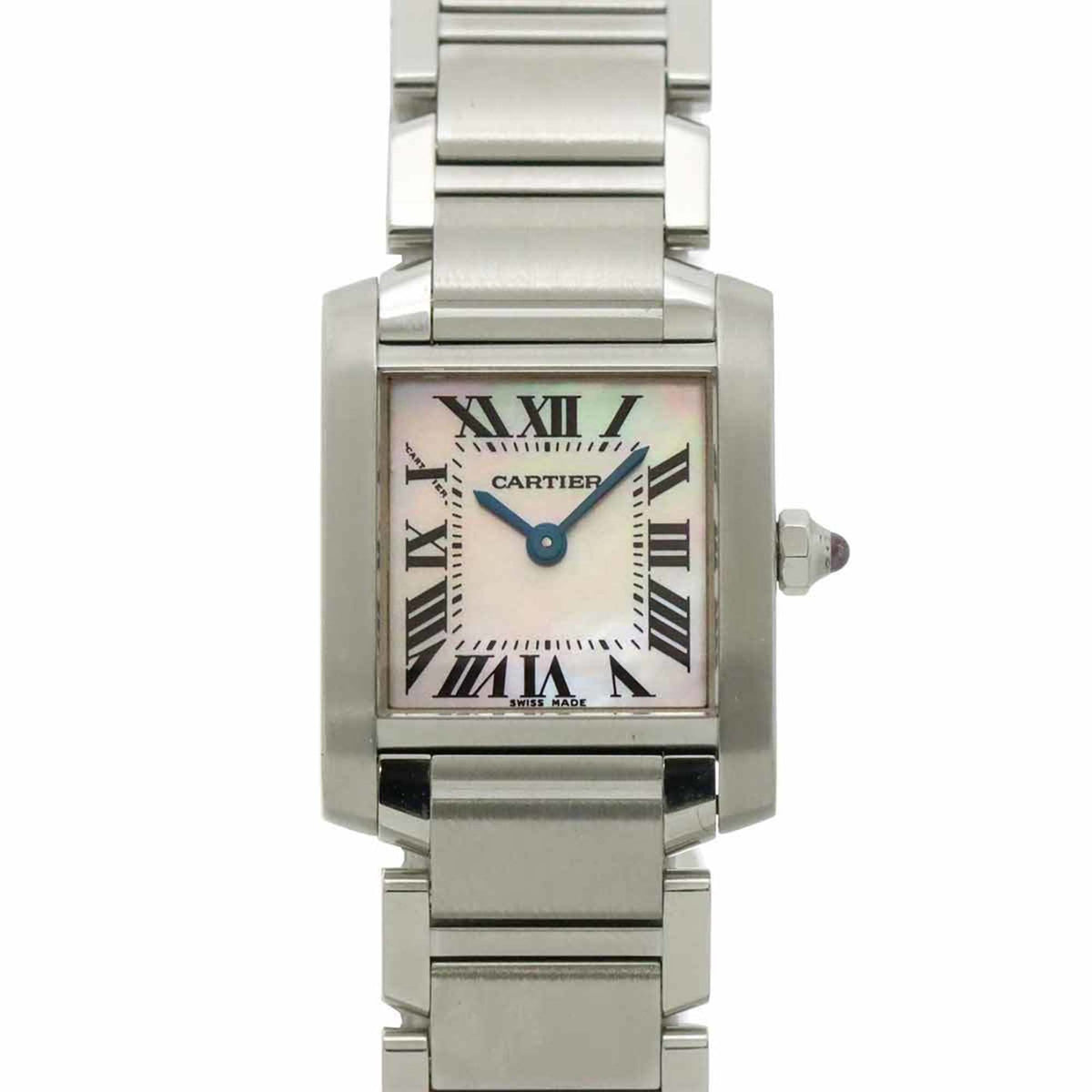 Pre-Owned Cartier Tank Francaise SM W51028Q3 Women's Watch, Pink Shell, Quartz Watch