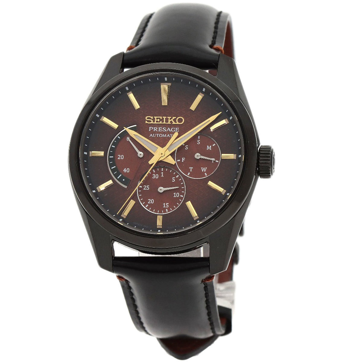 Gebrauchte Seiko SARW063 6R21-01J0 Presage 2000 Limited Edition Uhr Edelstahl Leder Herren SEIKO 