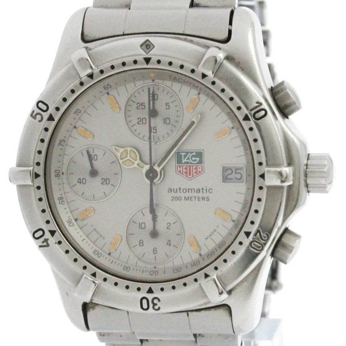 Gebrauchte TAG HEUER 2000 Chronograph Edelstahl Automatikuhr 760.306 BF581992 