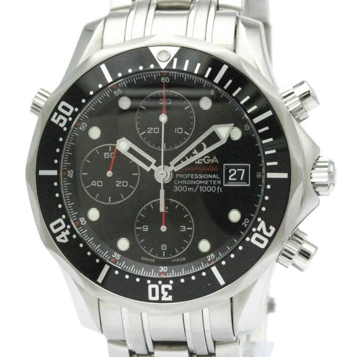 Pre-Owned Polished OMEGA Seamaster 300M Chronograph Watch 213.30.42.40.01.001 BF573622