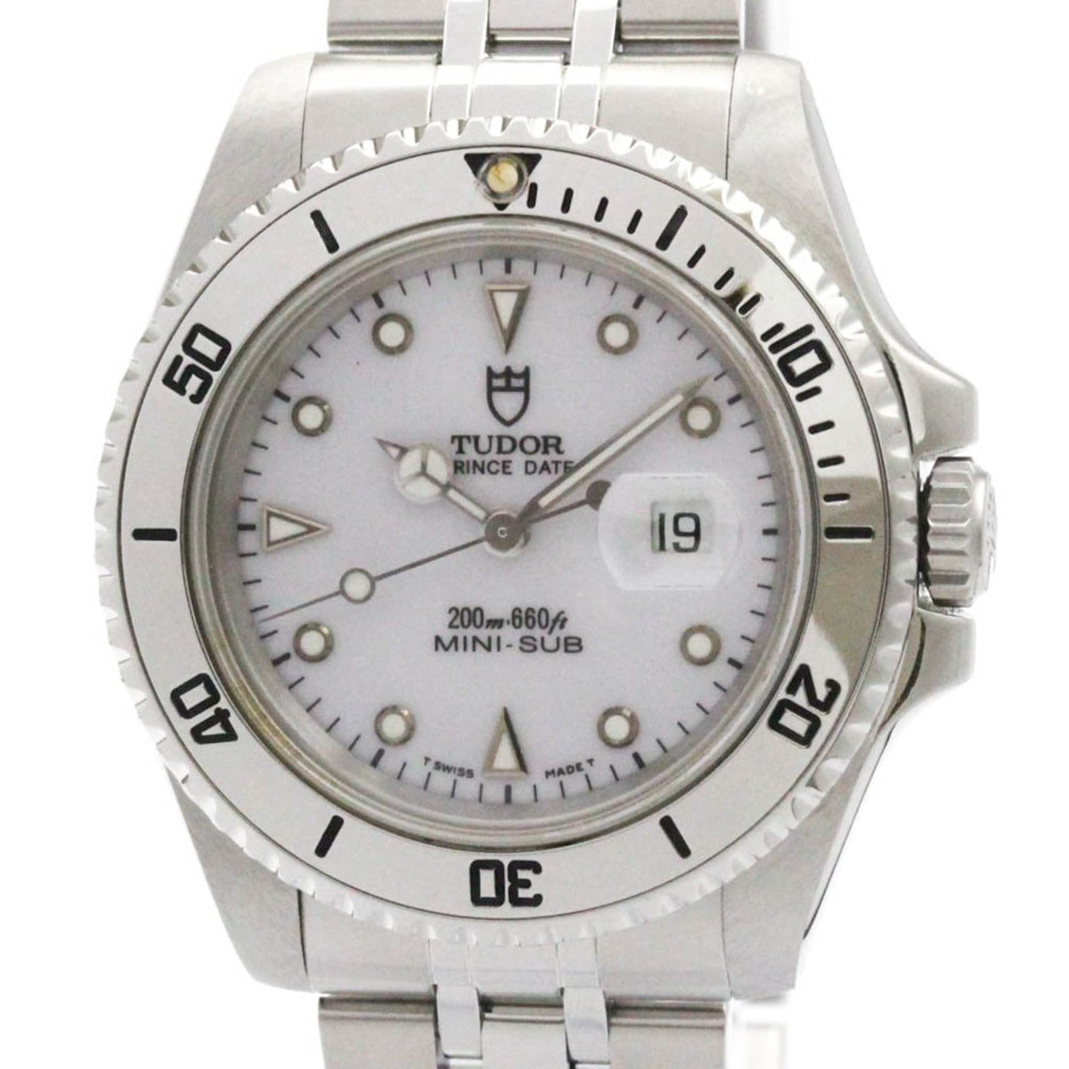 Pre-Owned TUDOR Prince Date MINI-SUB Steel Automatic Unisex Watch 73190 Polished