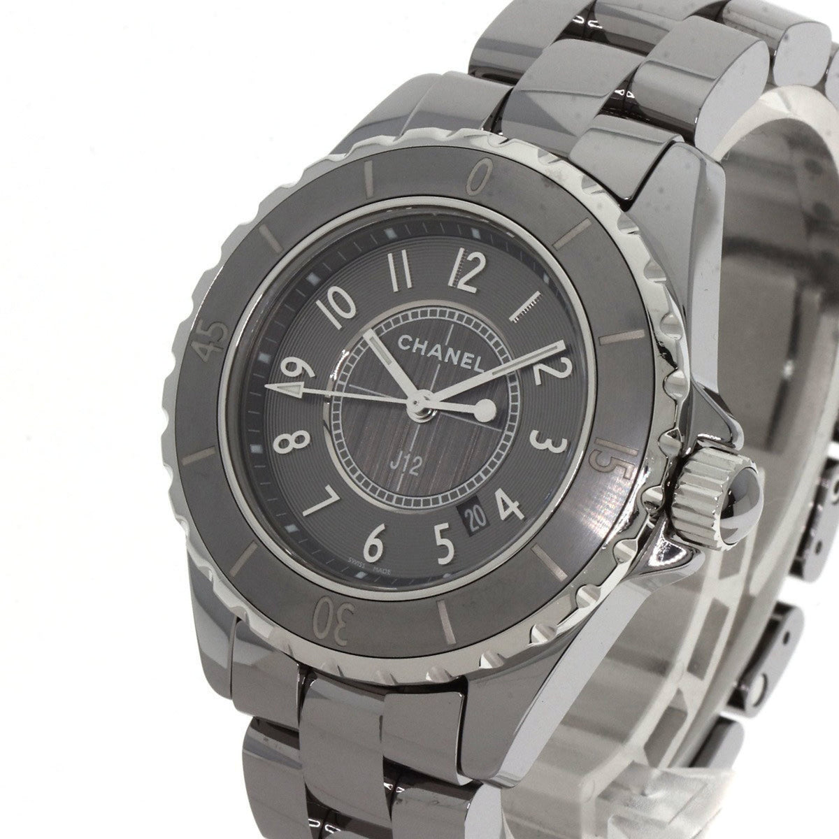 Gebrauchte Chanel H2978 J12 33mm Chromatische Uhr Titan Keramik Damen CHANEL 