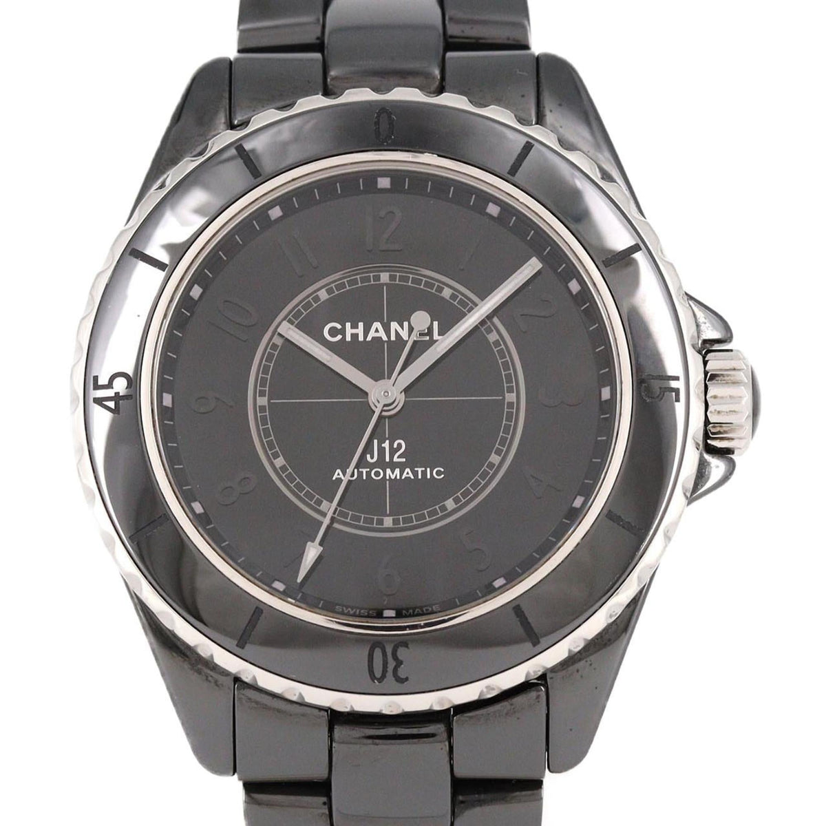 Pre-Owned Chanel J12 Phantom Caliber 12.1 38mm Ceramic Automatic Watch H6185