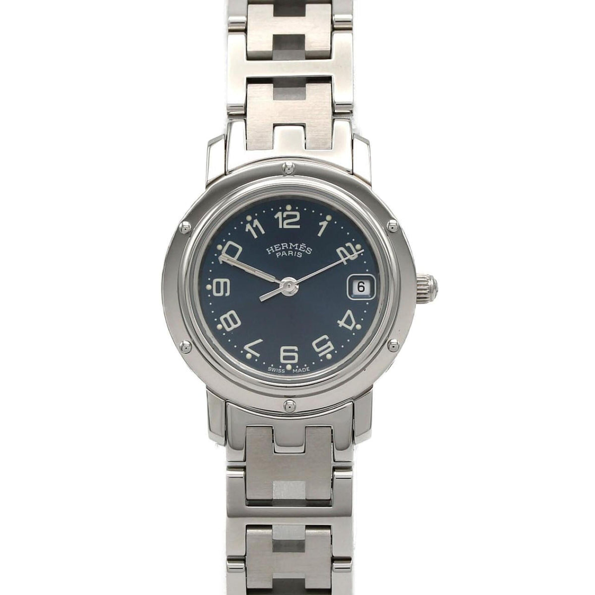 Pre-Owned Hermes Clipper CL4.210 SS Quartz Watch