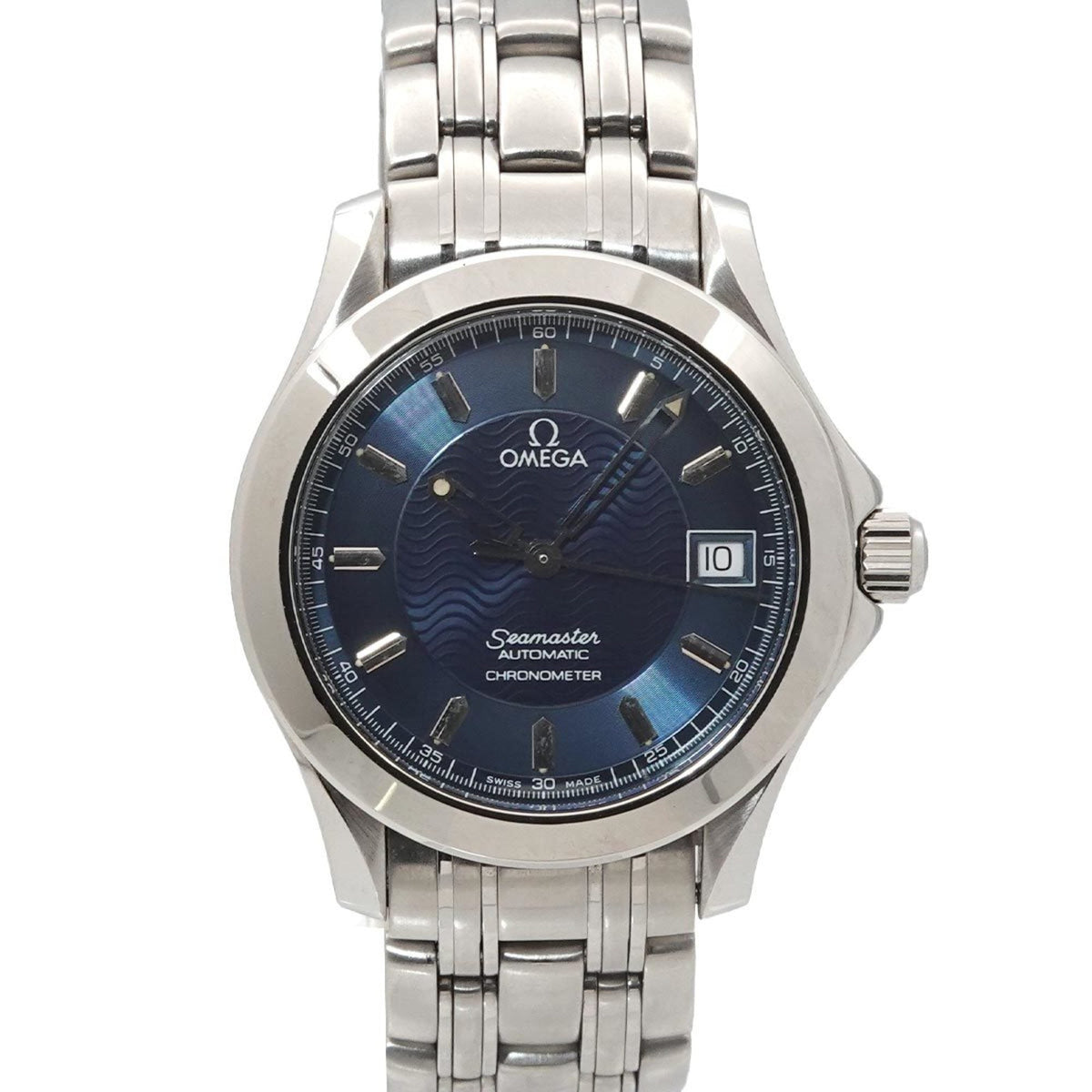 Pre-Owned OMEGA Seamaster 120m 2501 81 Men's Watch with Date, Navy Blue, Automatic
