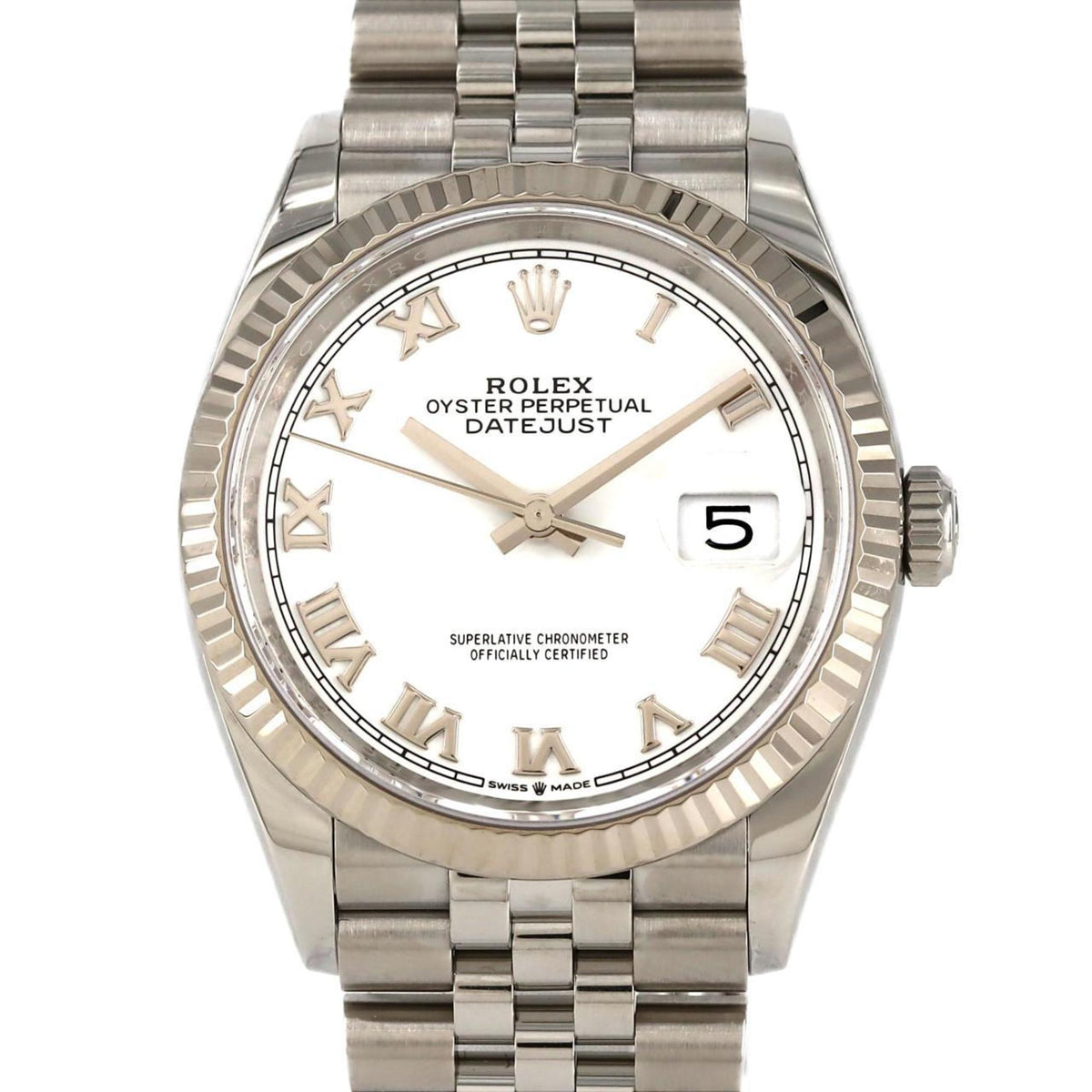 Gebrauchte Rolex Datejust 126234 SSxWG Automatikuhr, Zufallszahl 