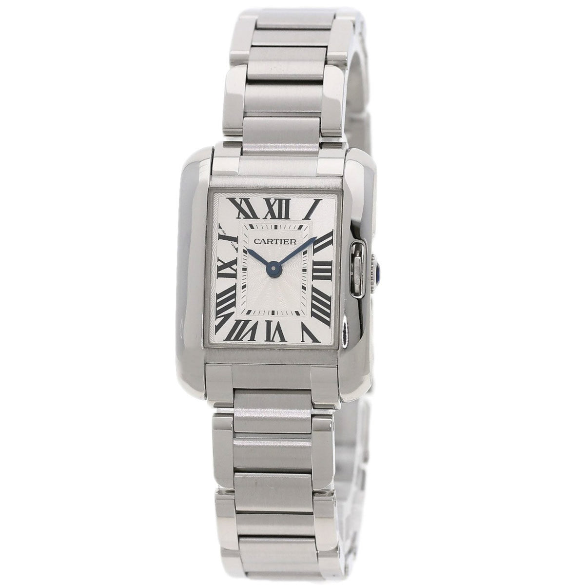 Gebrauchte Cartier W5310022 Tank Anglaise SM Uhr Edelstahl SS Damen CARTIER 
