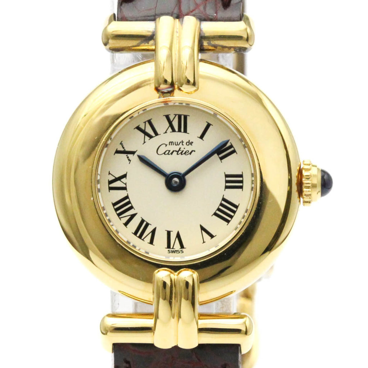 Pre-Owned CARTIER Must Colisee Vermeil Gold Plated Ladies Watch W1000654