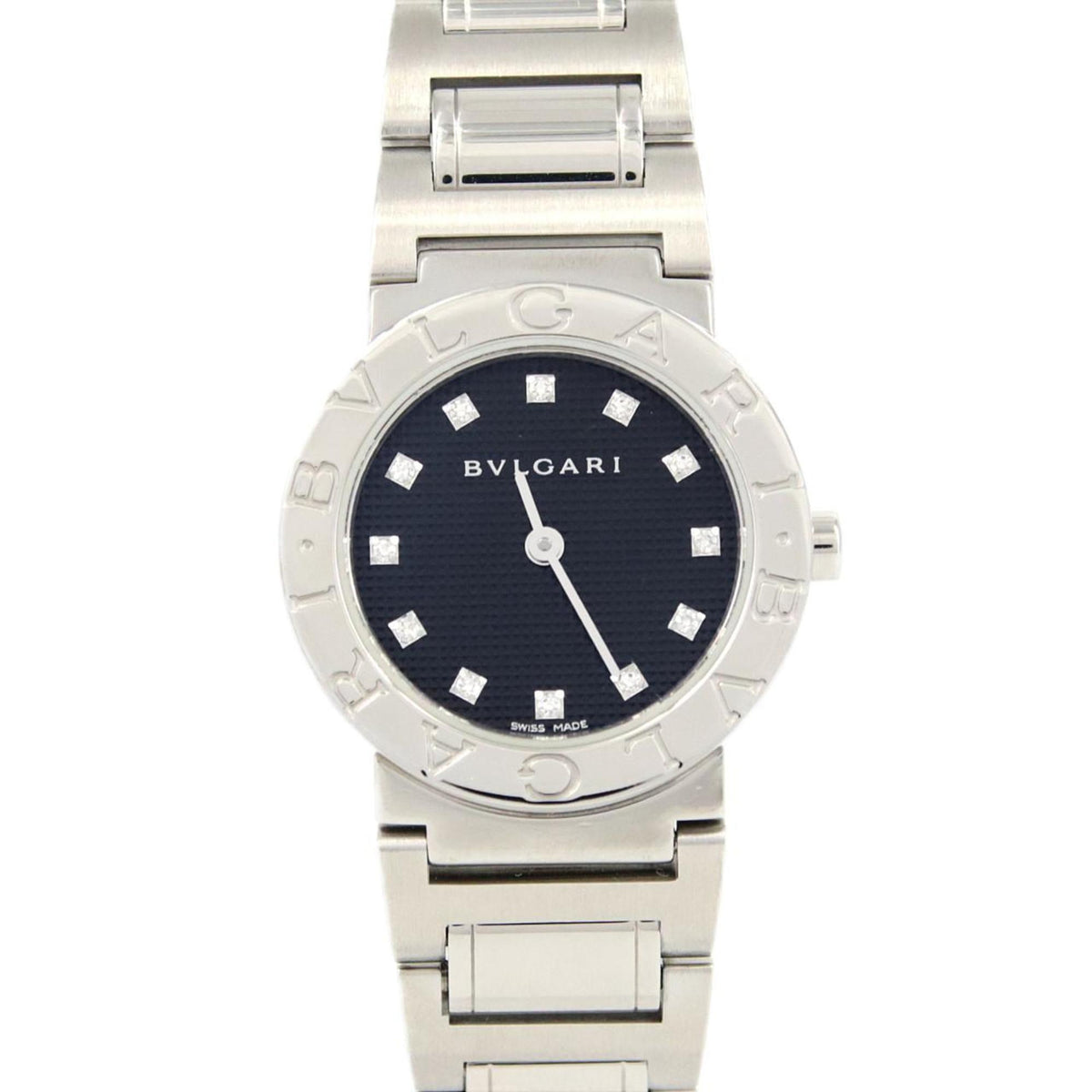 Pre-Owned Bvlgari 12P BB26SS BB26BSS 12 SS Wristwatch Quartz