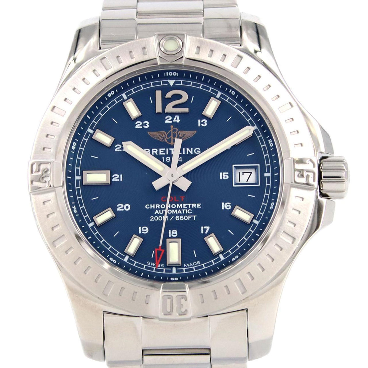 Gebrauchte Breitling Colt Automatic 41 A17313 A169C34PCS SS Armbanduhr 