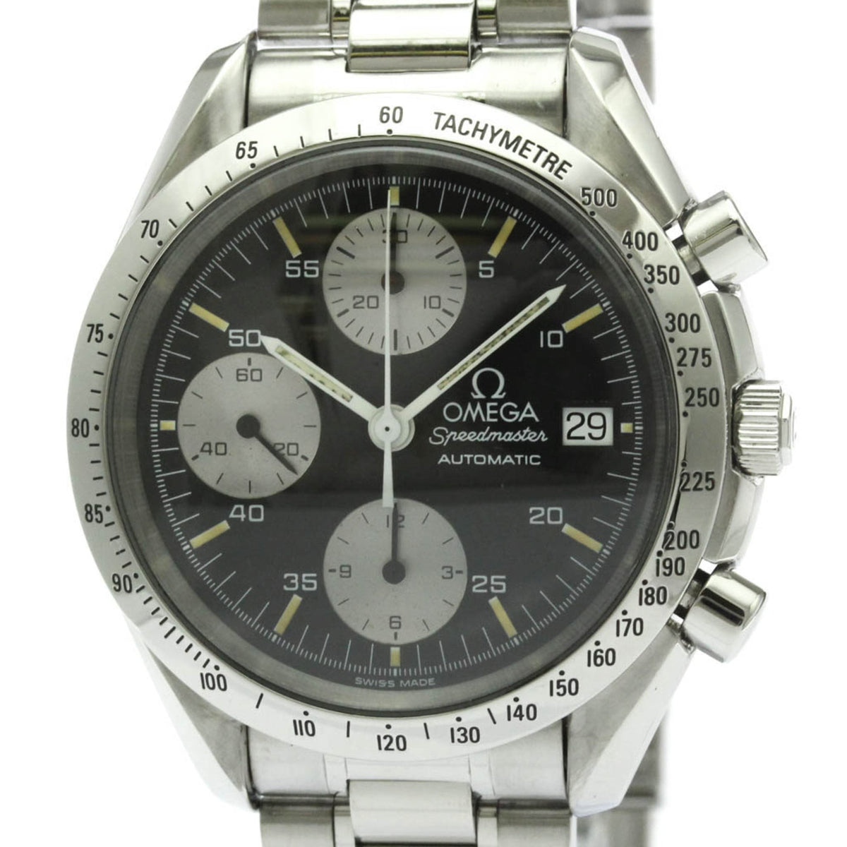 Pre-Owned OMEGA Speedmaster Date Steel Automatic Mens Watch 3511.50 Polished