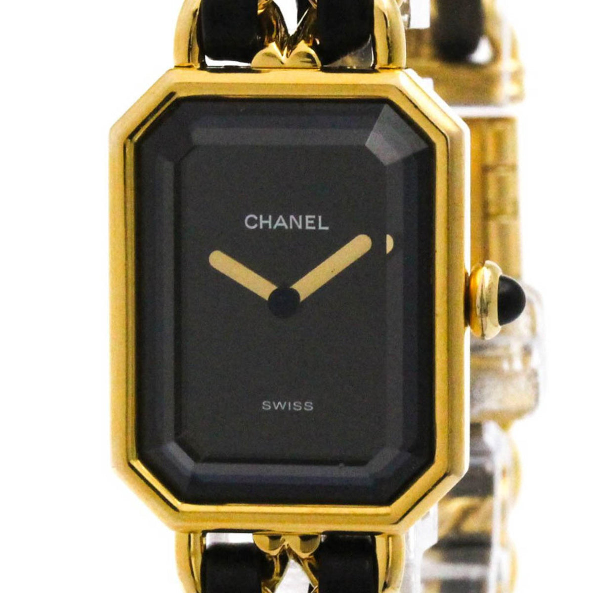 Pre-Owned CHANEL Premiere Size XL Gold Plated Quartz Ladies Watch H0001