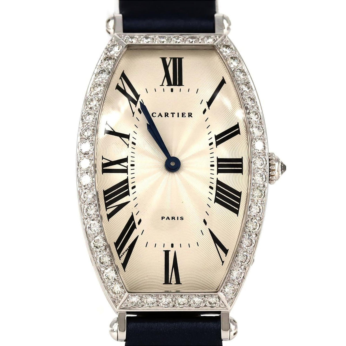 Pre-Owned Cartier Tonneau LM WG D WA502451 Watch, Manual Winding