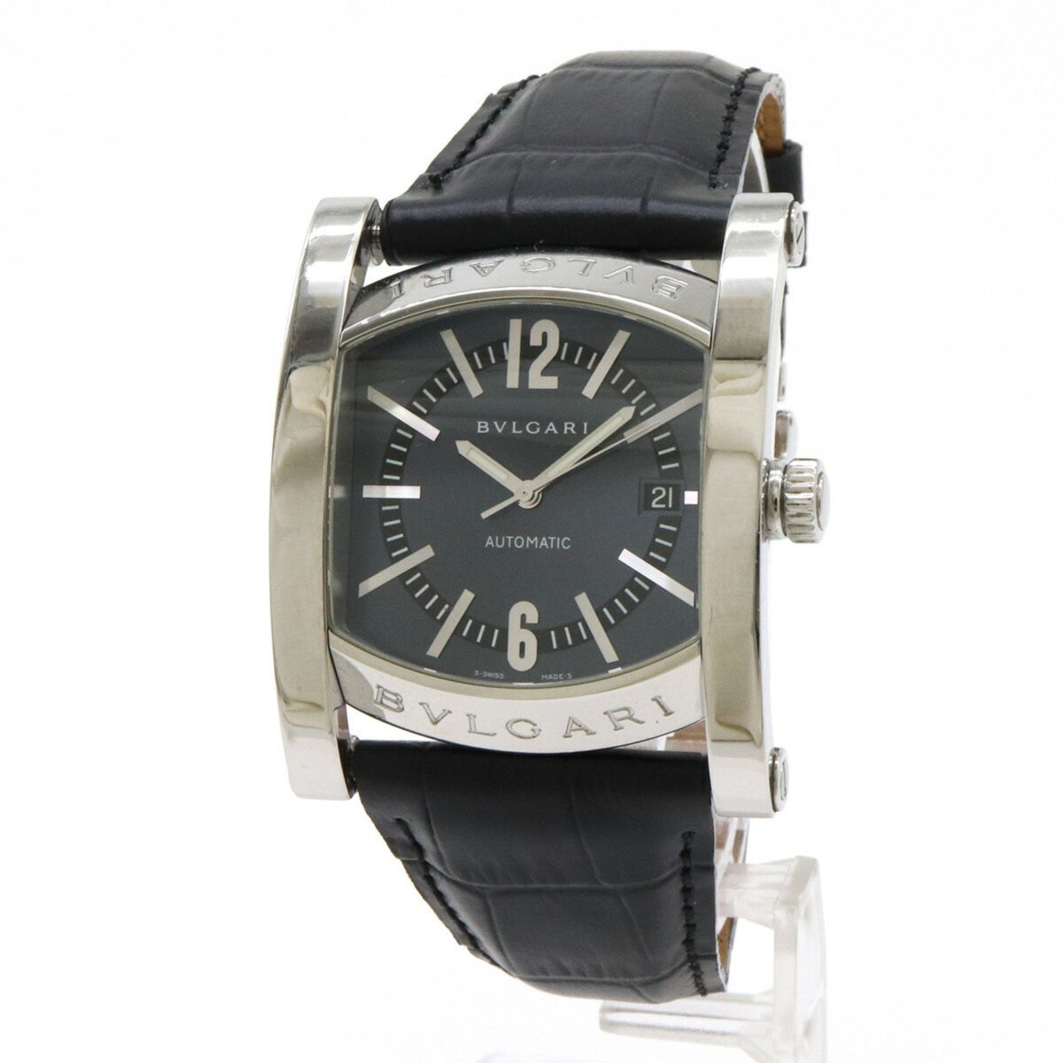 Gebrauchte BVLGARI Bvlgari Ashoma Date Navy Dial SS Herren AT Automatik Armbanduhr A8S 