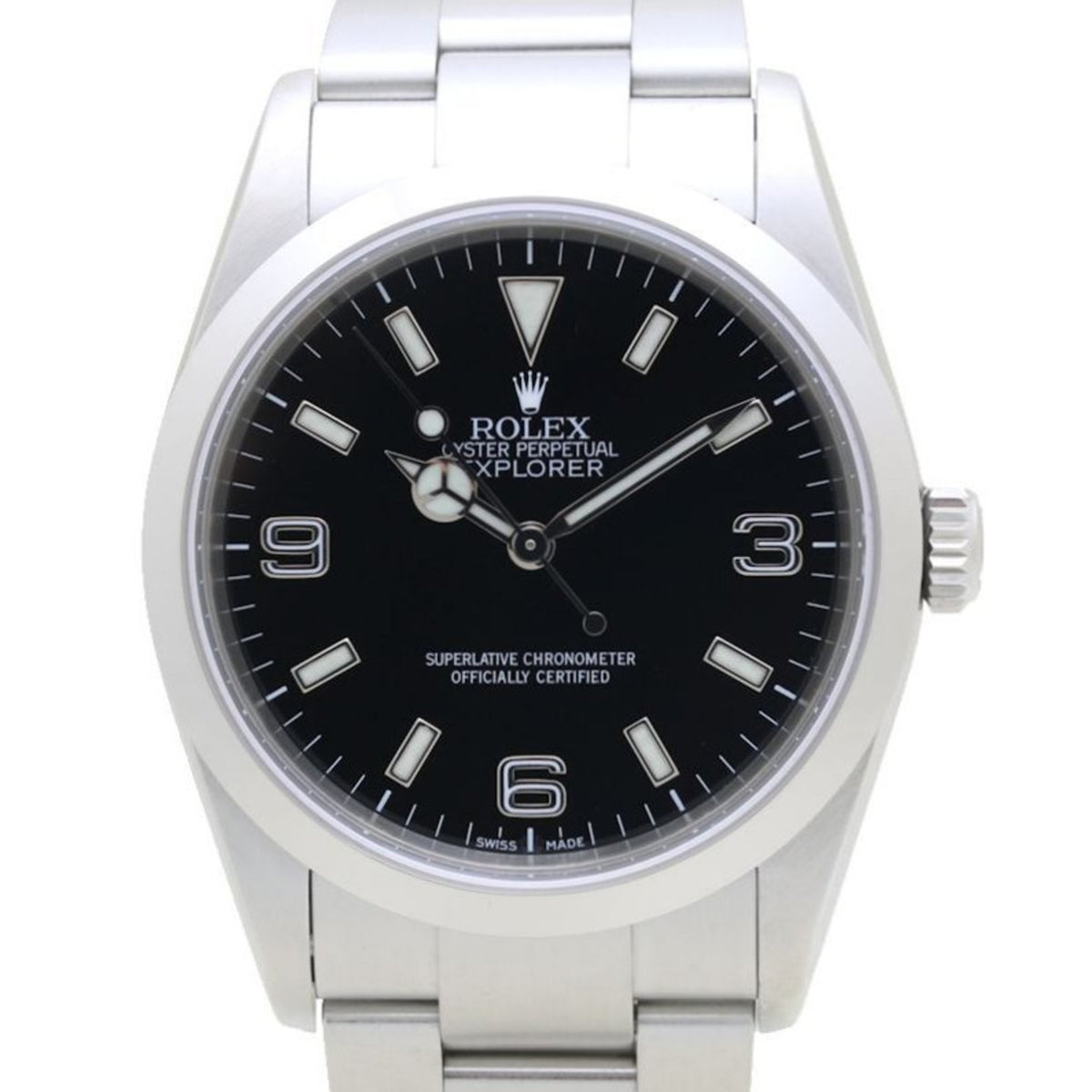 Gebrauchte ROLEX Rolex Explorer 1 114270 Edelstahl F-Serie Herrenuhr 39780 