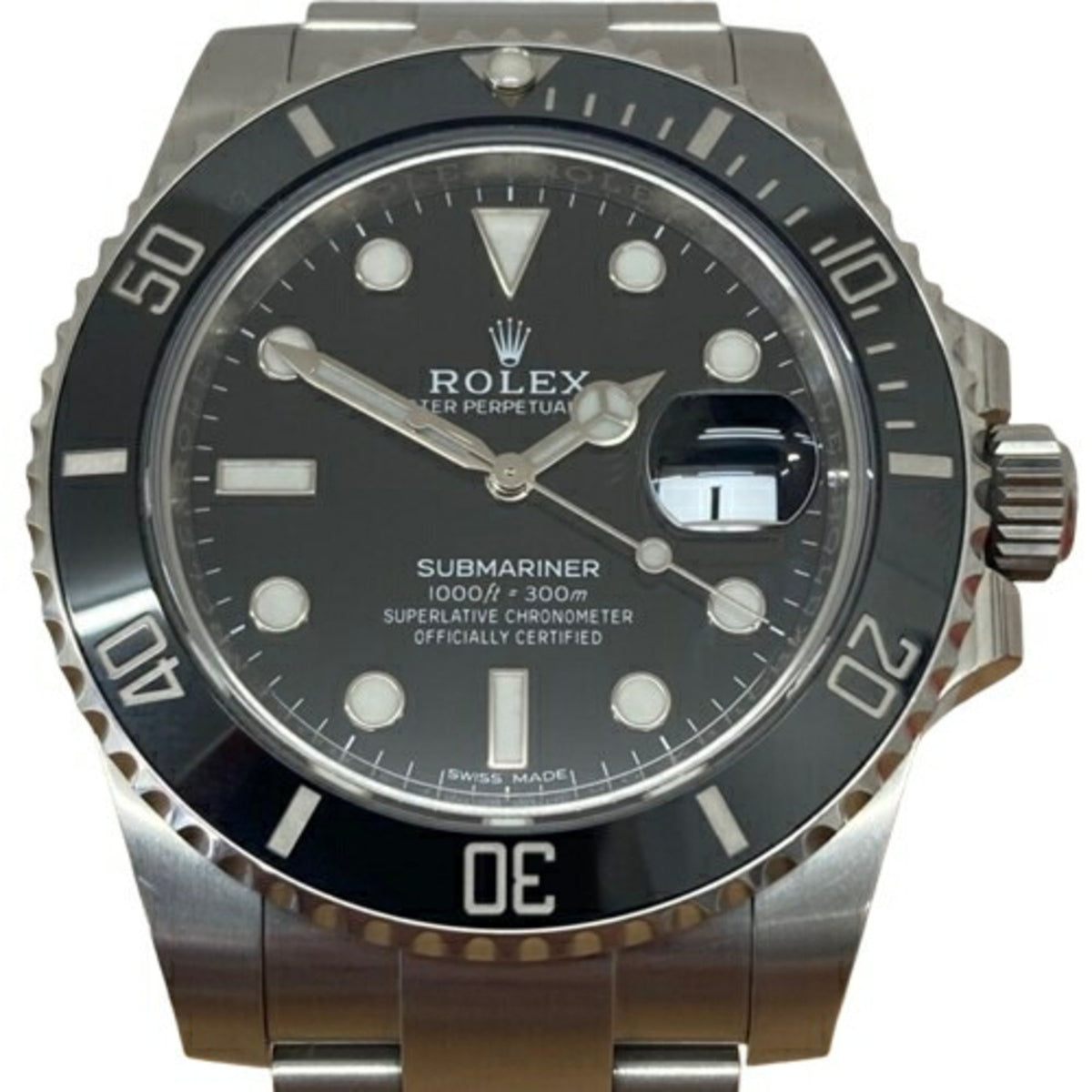Pre-Owned ROLEX Submariner 116610LN Black Stainless Steel Automatic Men's Watch