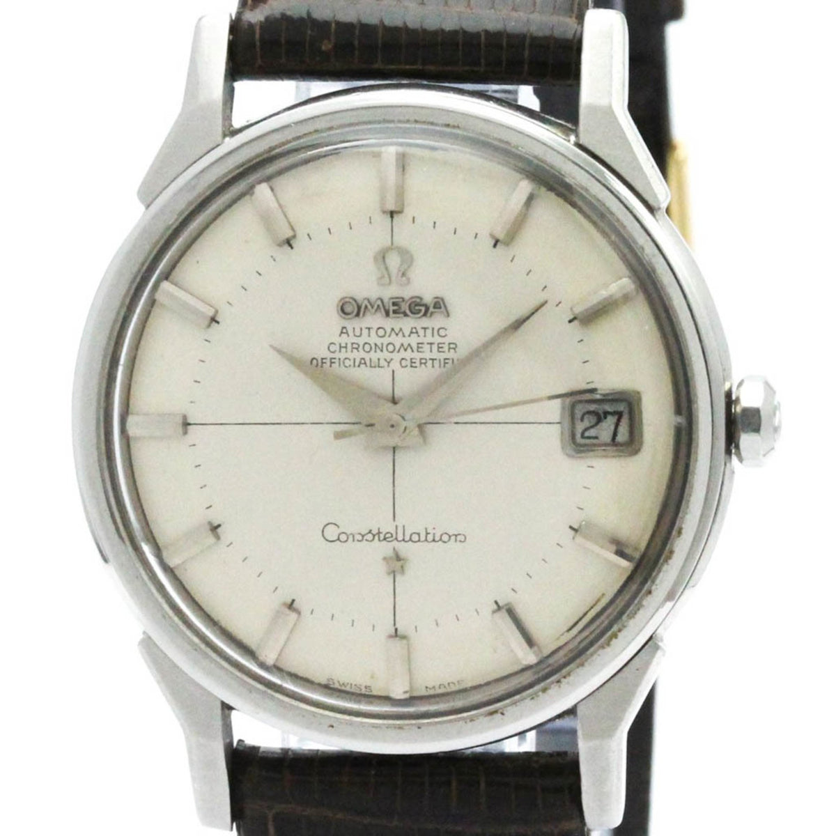 Gebrauchte Vintage OMEGA Constellation Cal 561 Stahl Automatik Herrenuhr 14902 BF576517 