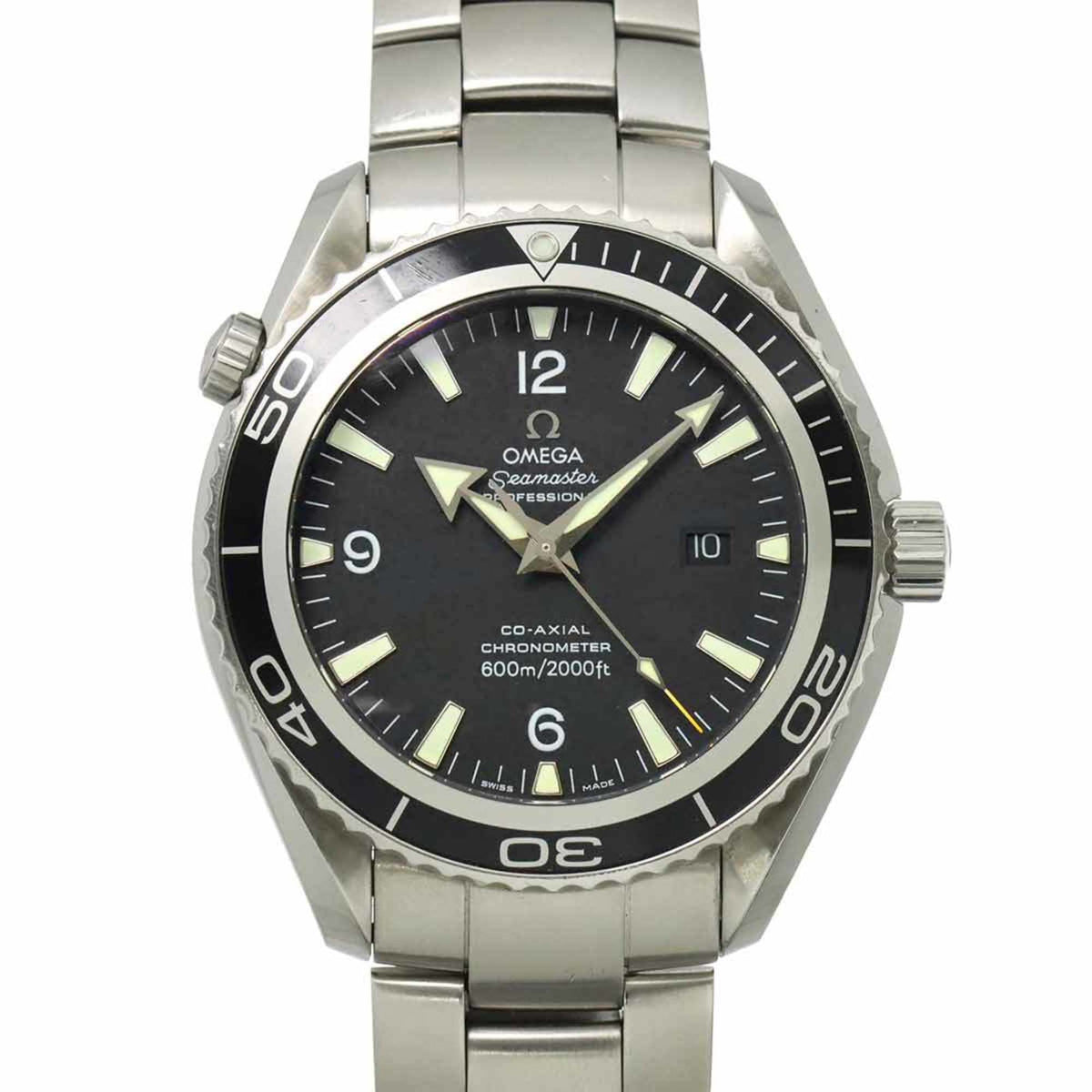 Pre-Owned OMEGA Seamaster Planet Ocean 2200 50 Men's Watch with Date Display, Black, Automatic,