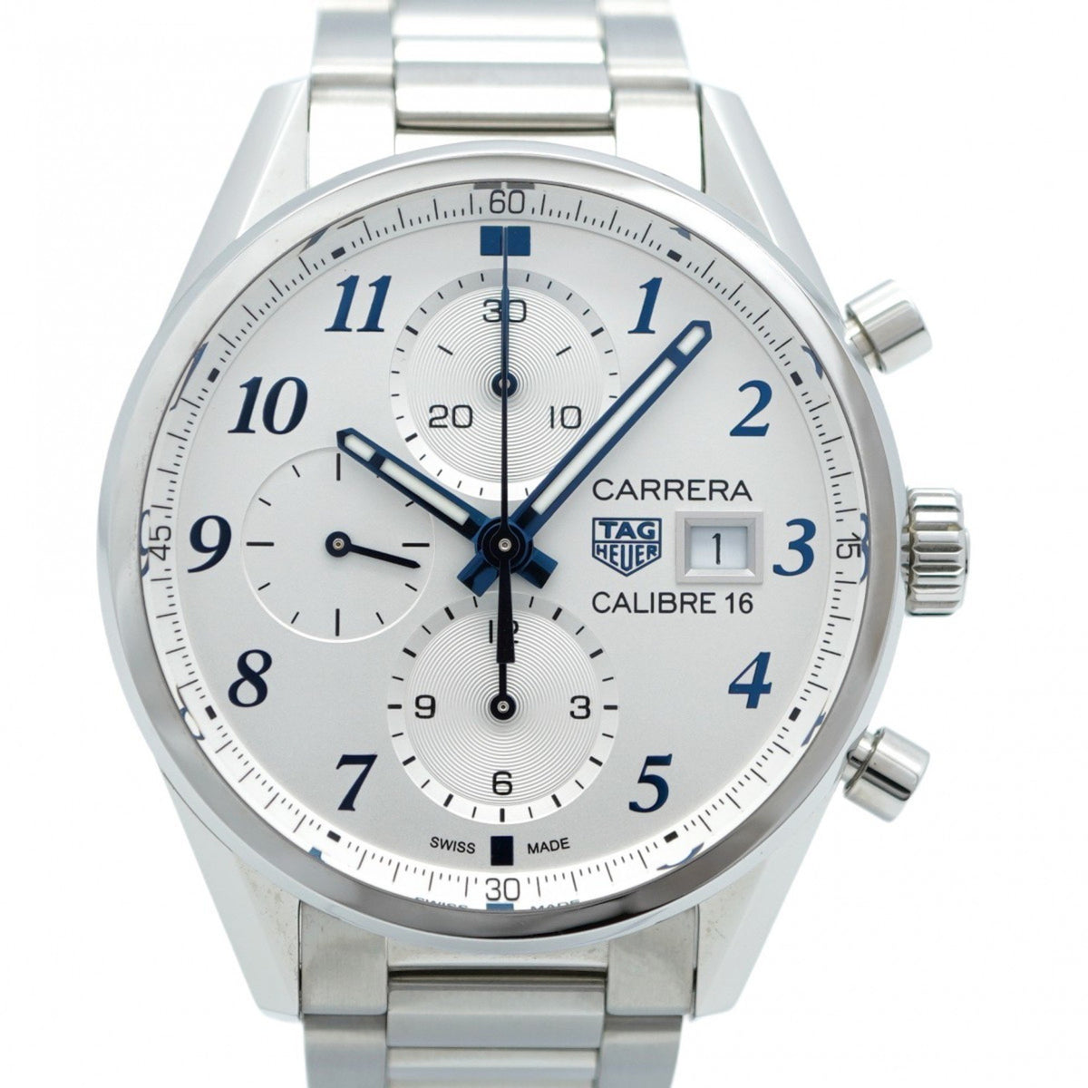 Pre-Owned TAG Heuer Carrera CBK2114 Silver Dial Men's Watch