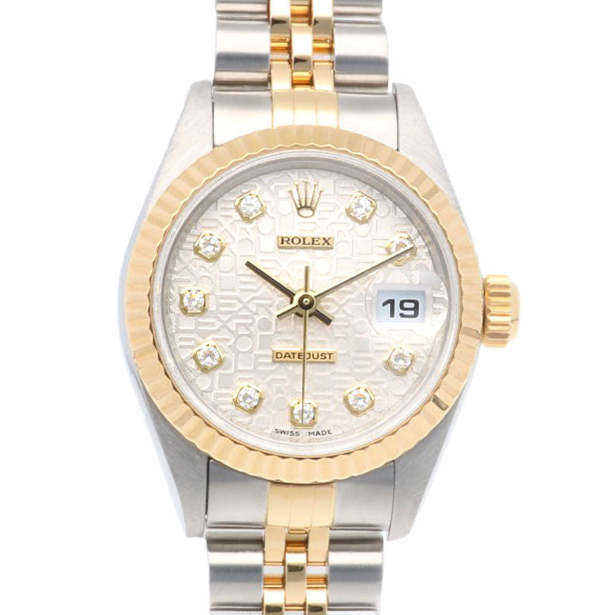 Gebrauchte Rolex Datejust Uhr Edelstahl 79173G Automatik Damen ROLEX P Serie 2000 Modell 10P Diamant Horicon Überholt 