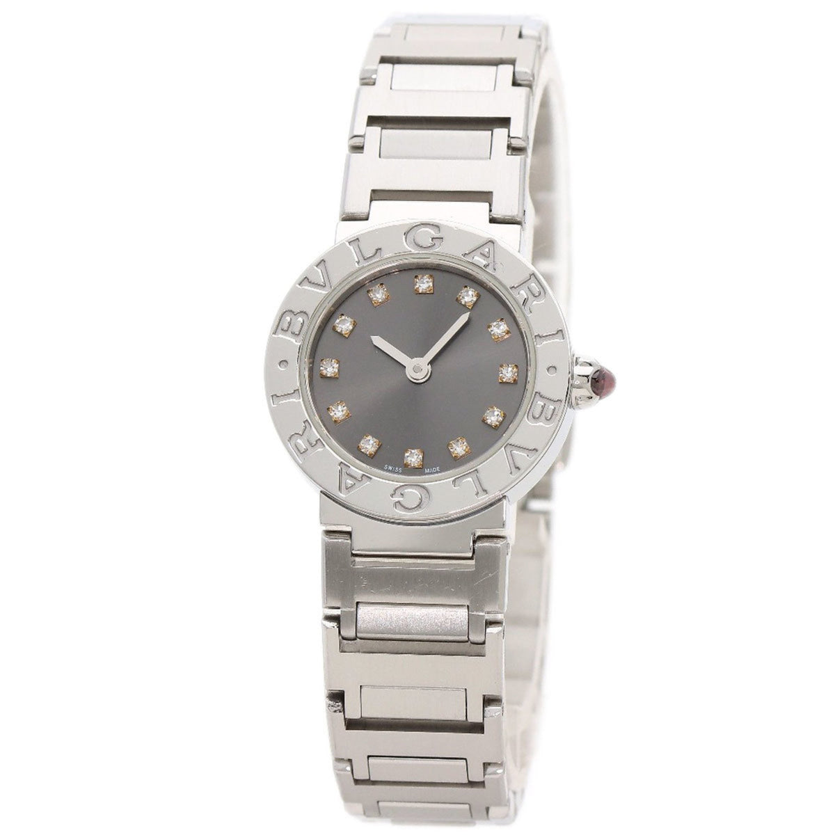 Gebrauchte BVLGARI BBL23C6SS 12 12P Diamantuhr Edelstahl SS Damen 