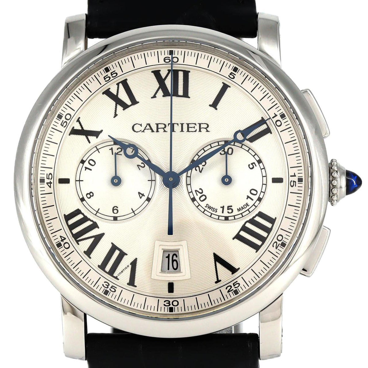 Pre-Owned Cartier Rotonde de Chronograph WSRO0002 Stainless Steel Automatic Watch