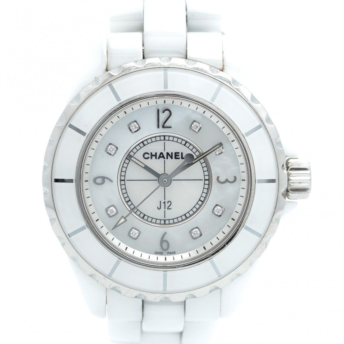 Pre-Owned Chanel J12 H2422 White Dial Women's Watch