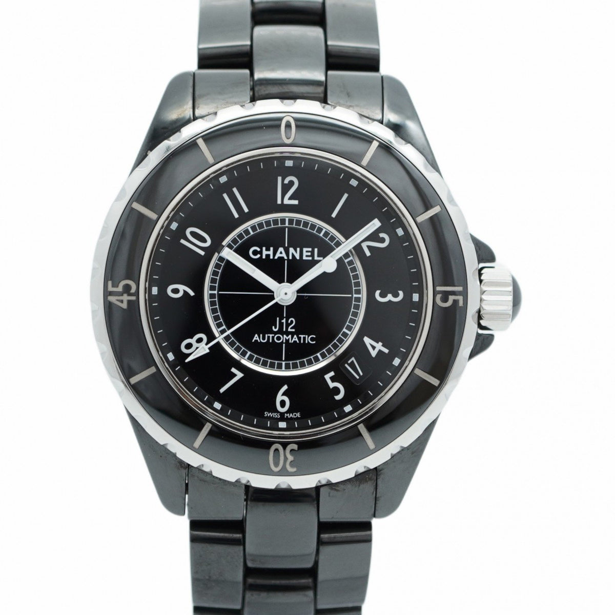 Pre-Owned Chanel J12 H0685 Black Dial Men's Watch