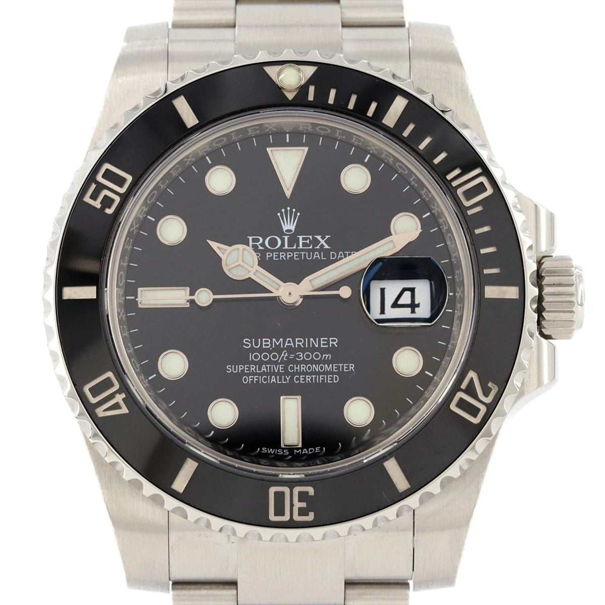 Gebrauchte Rolex Submariner Date 116610LN SS Armbanduhr Automatik Zufallszahl 