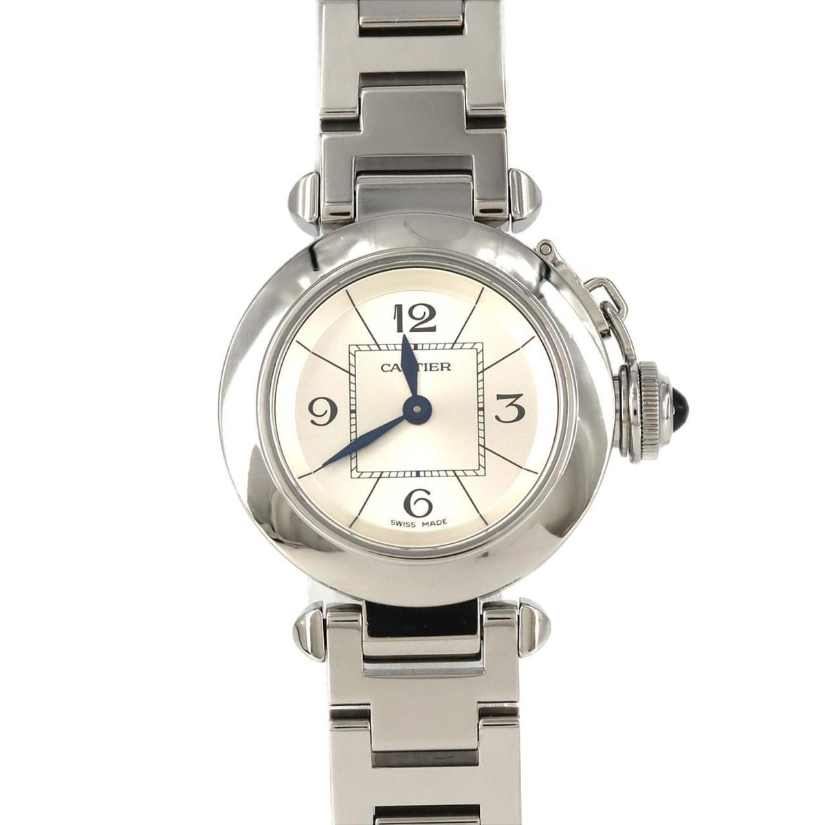 Pre-Owned Cartier Miss Pasha W3140007 Stainless Steel Quartz Watch