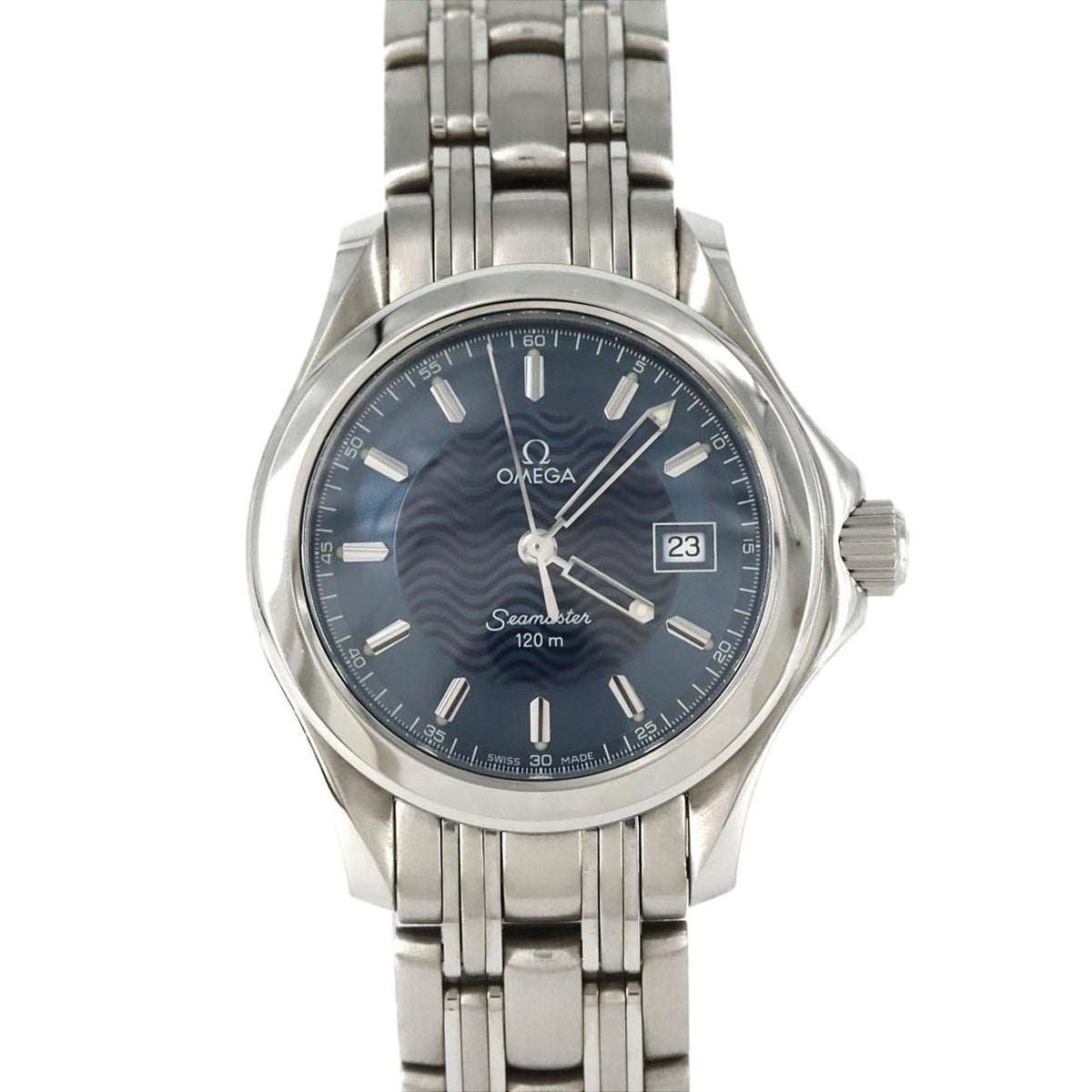 Pre-Owned Omega Seamaster 120 2571.81 Stainless Steel Quartz Watch