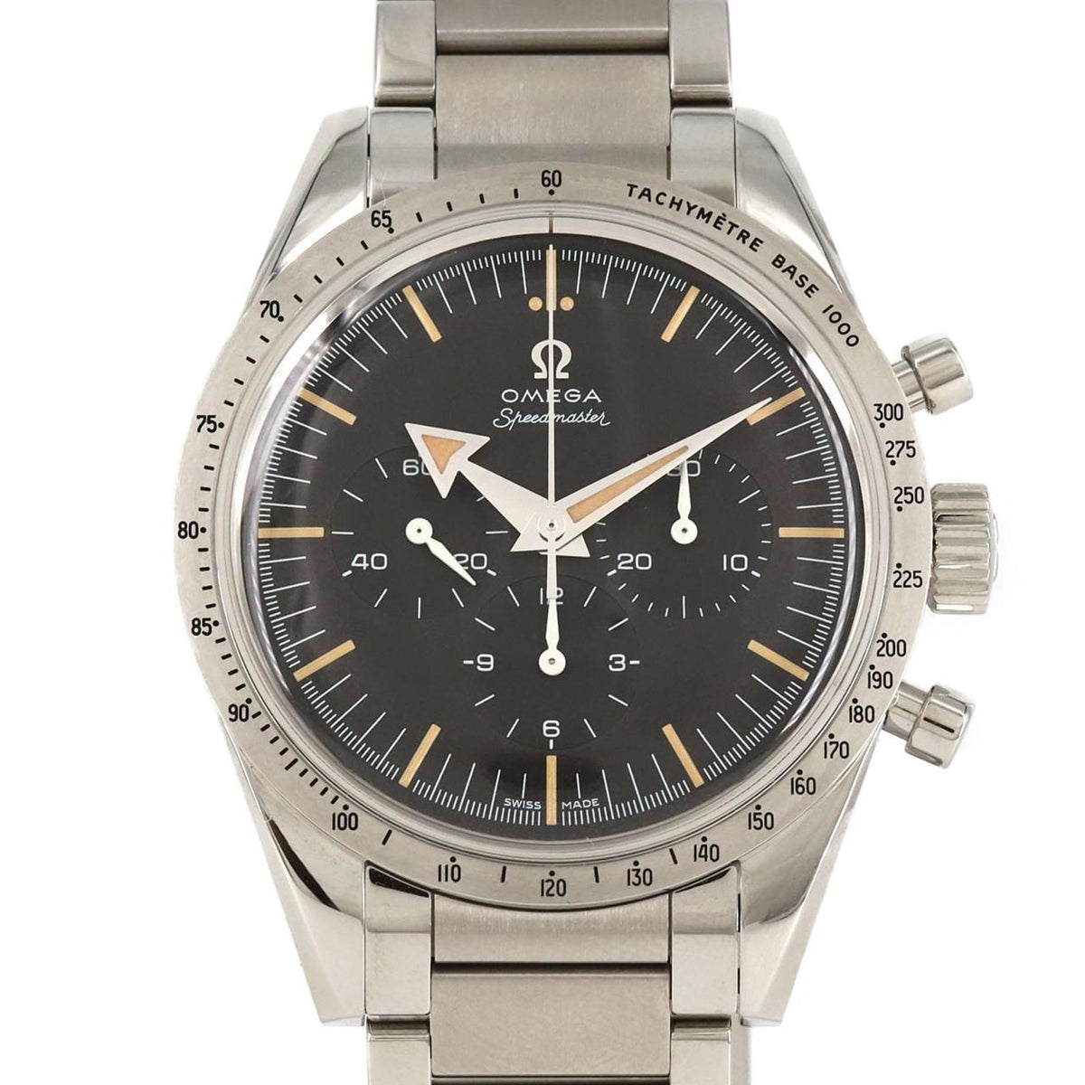 Gebrauchte Omega 1957 Trilogy Speedmaster '57/60th LIMITED 311.10.39.30.01.001 SS Armbanduhr Handaufzug 