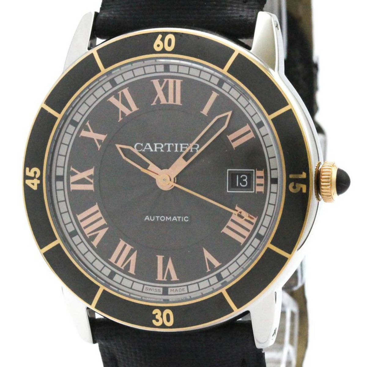 Gebrauchte CARTIER Ronde Croisiere De Cartier Stahl Automatik Herrenuhr W2RN0005 BF578780 