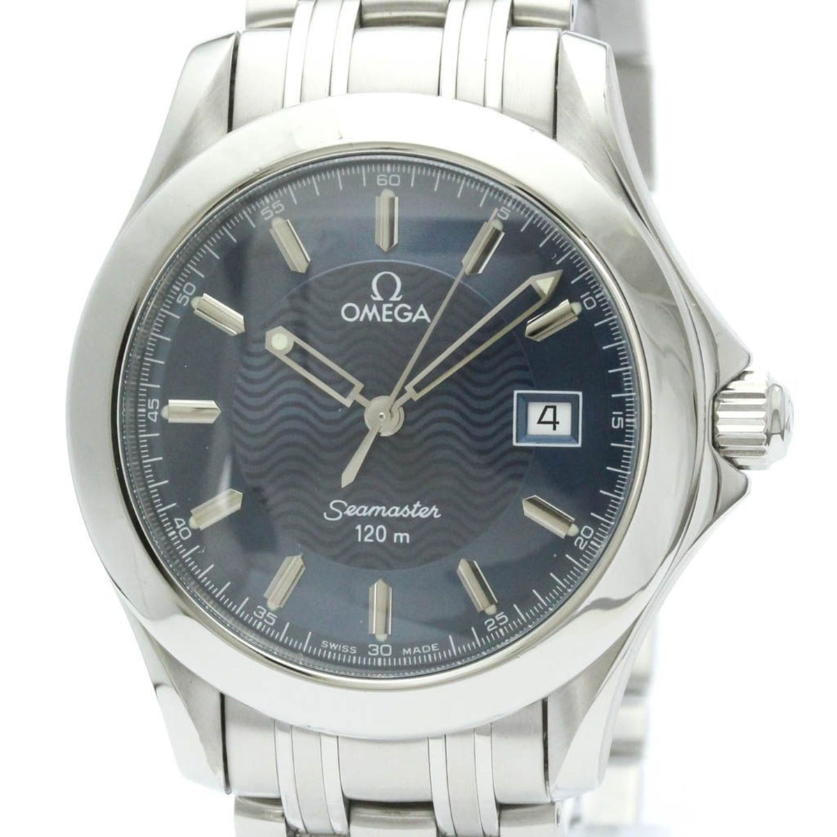 Pre-Owned OMEGA Seamaster 120M Steel Quartz Mens Watch 2511.81 Polished