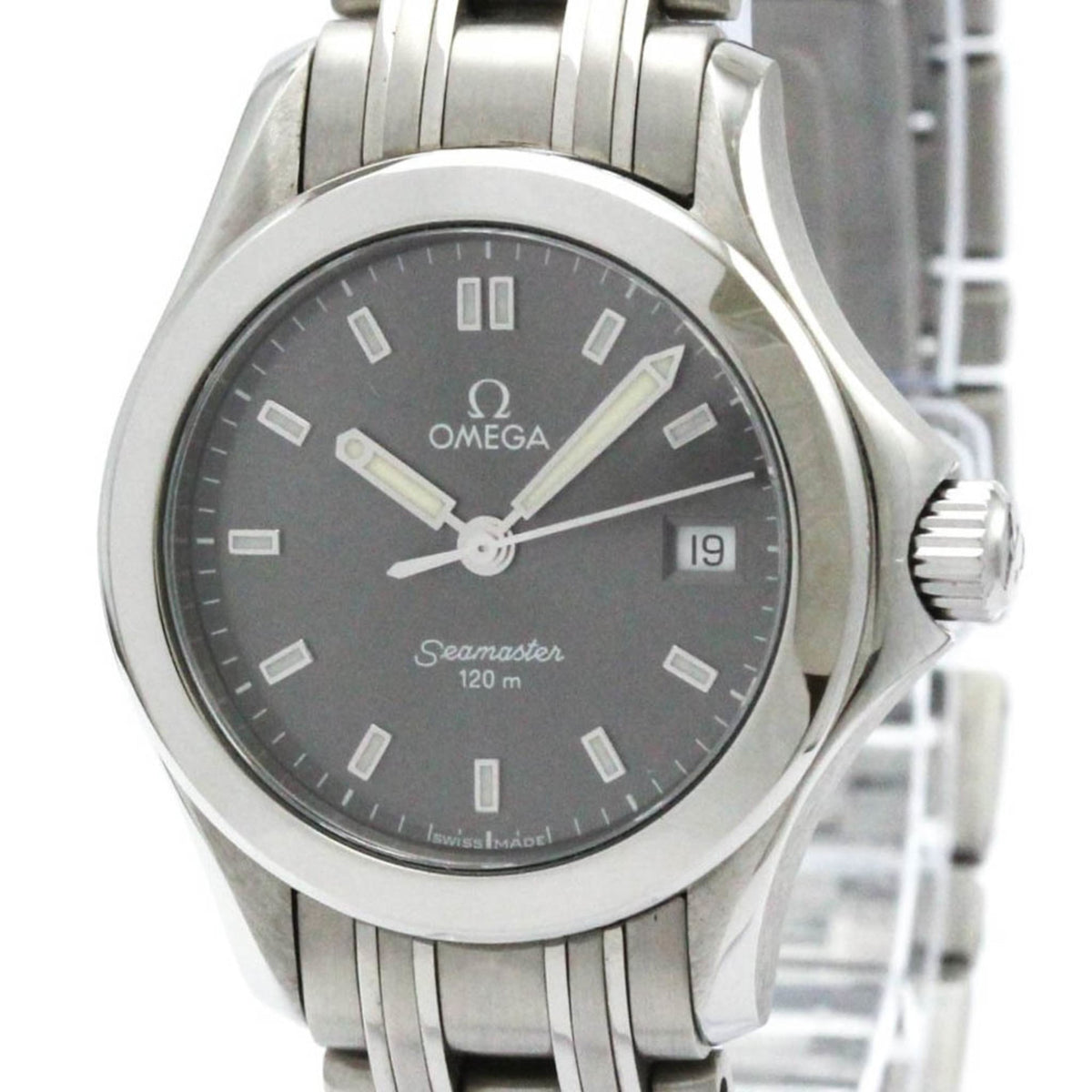 Pre-Owned OMEGA Seamaster 120M Steel Quartz Ladies Watch 2581.43 Polished