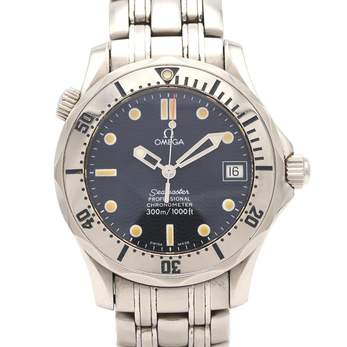 Pre-Owned Omega Seamaster Professional 2552.80 Stainless Steel Automatic Watch