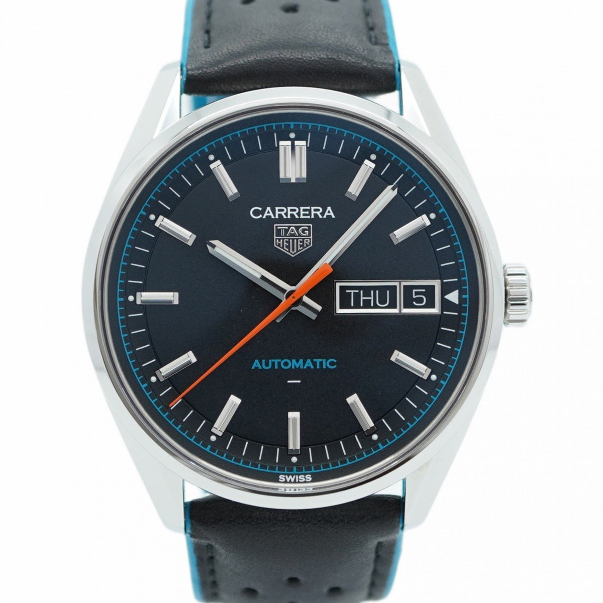 Gebrauchte TAG Heuer Carrera WDA2110 Herrenuhr mit schwarzem Zifferblatt 