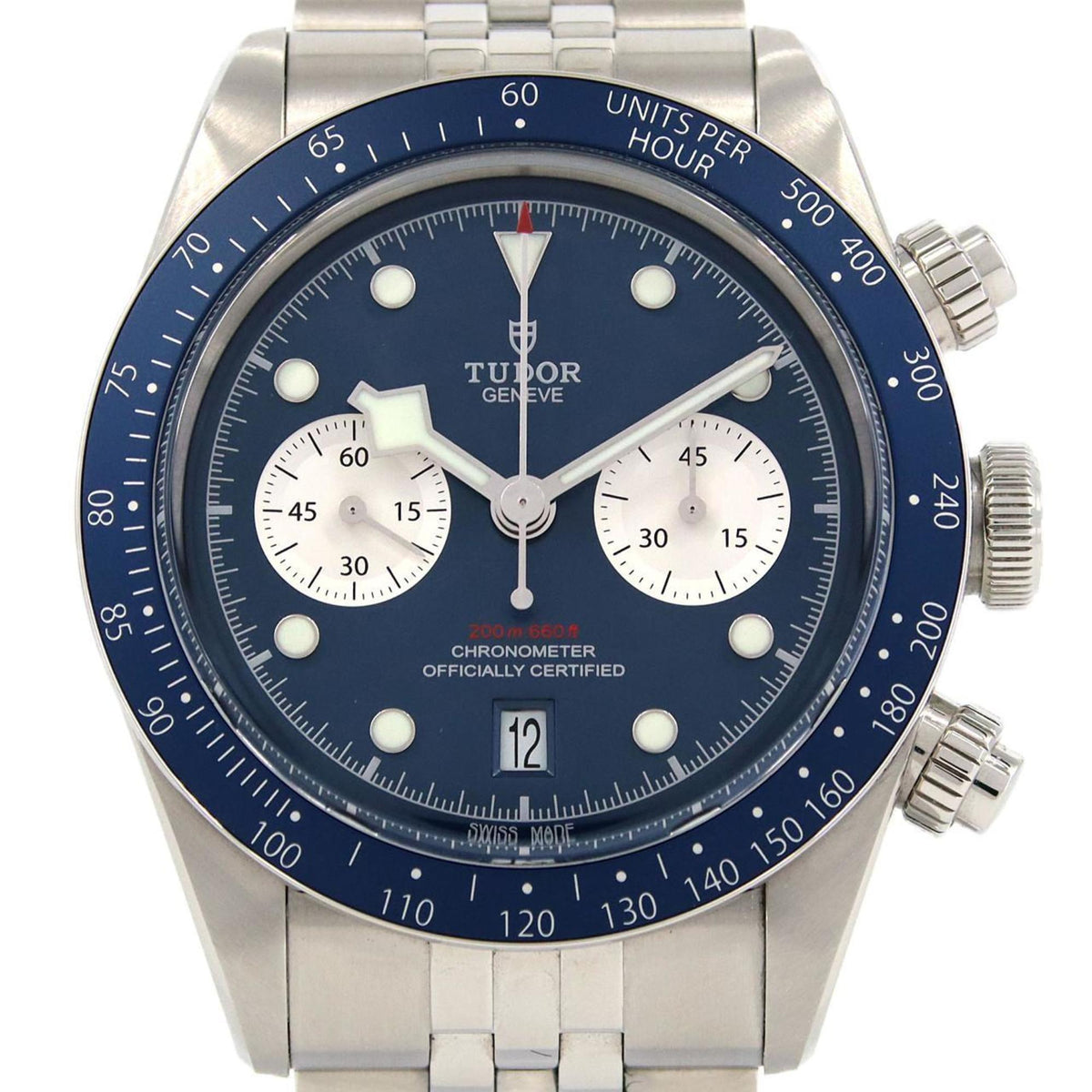 Pre-Owned Tudor Black Bay Chrono M79360B-0002 Stainless Steel Automatic Watch