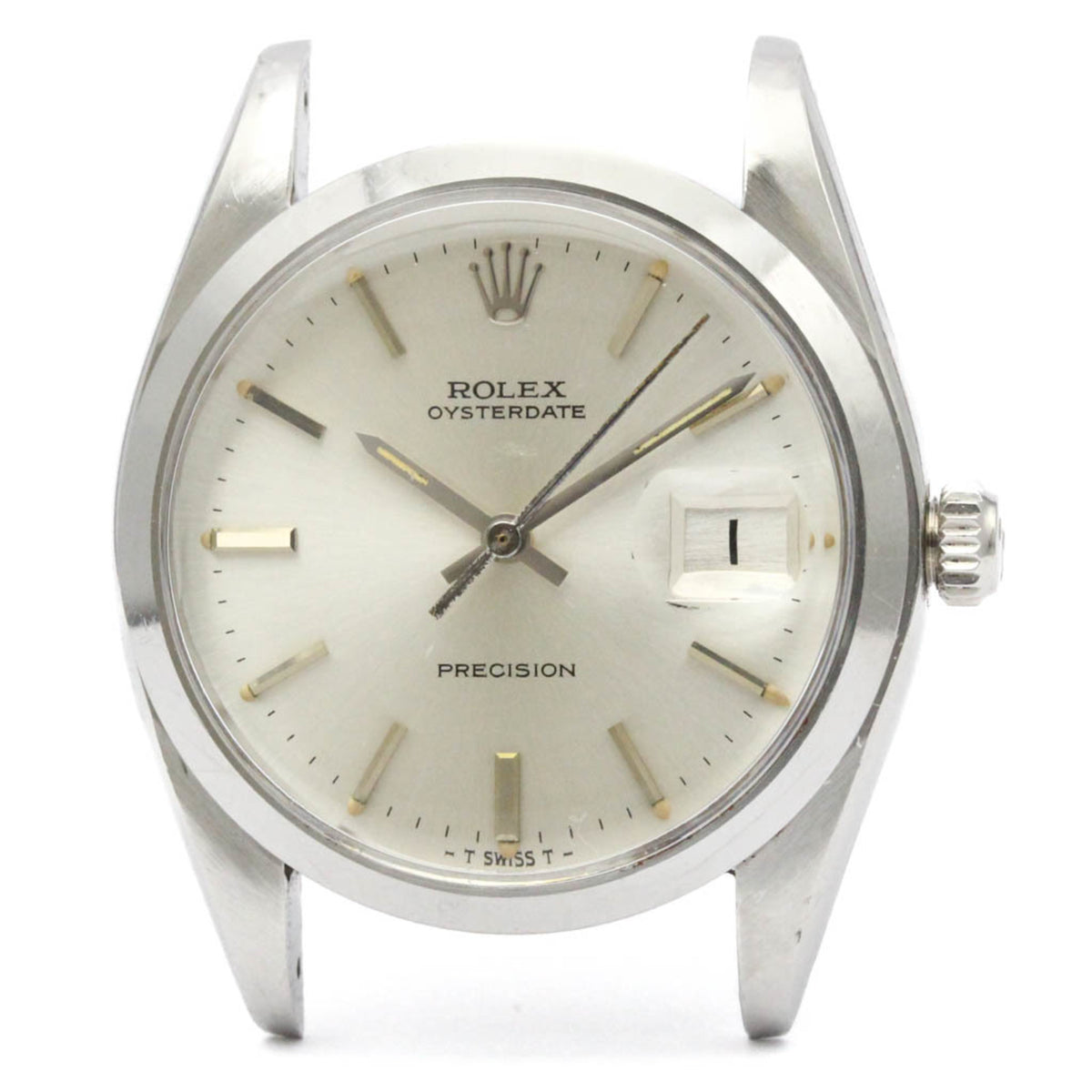 Pre-Owned ROLEX Oyster Date Precision 6694 Hand-winding Watch Head Only Vintage