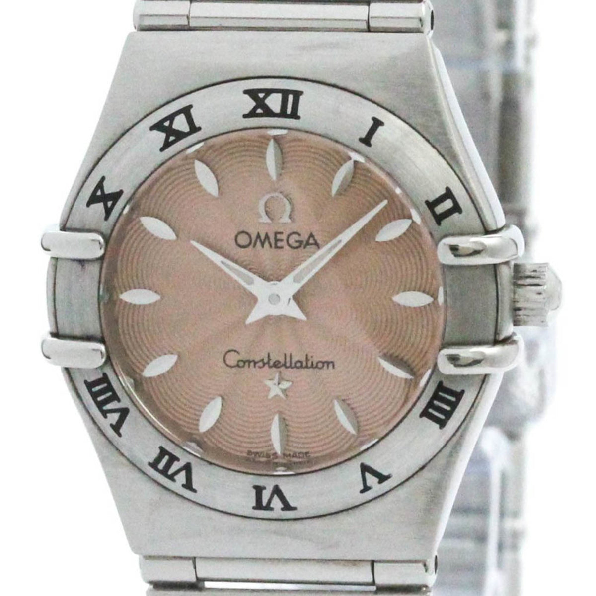 Gebrauchte polierte OMEGA Constellation Stahl-Quarz-Damenuhr 1562.62 BF575168 