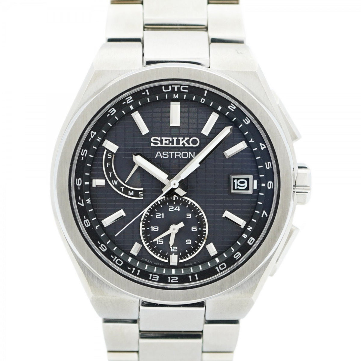 Pre-Owned Seiko Astron Nexter 8B63-0BH0 Black Dial Men's Watch