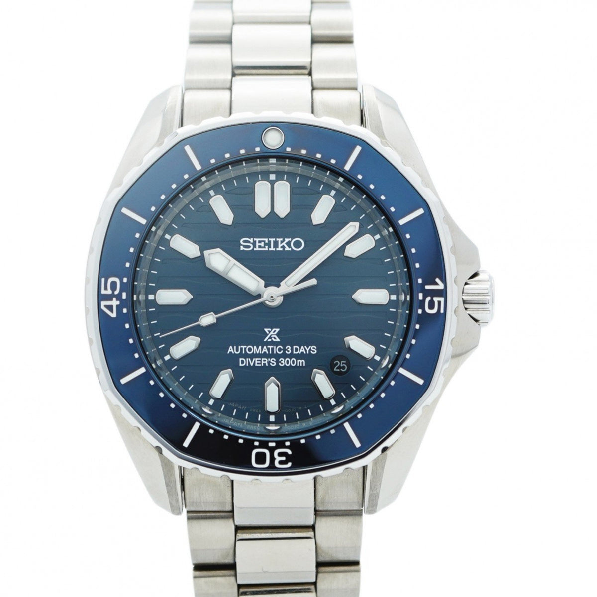 Pre-Owned Seiko Prospex 6R55-00J0 Navy Dial Men's Watch