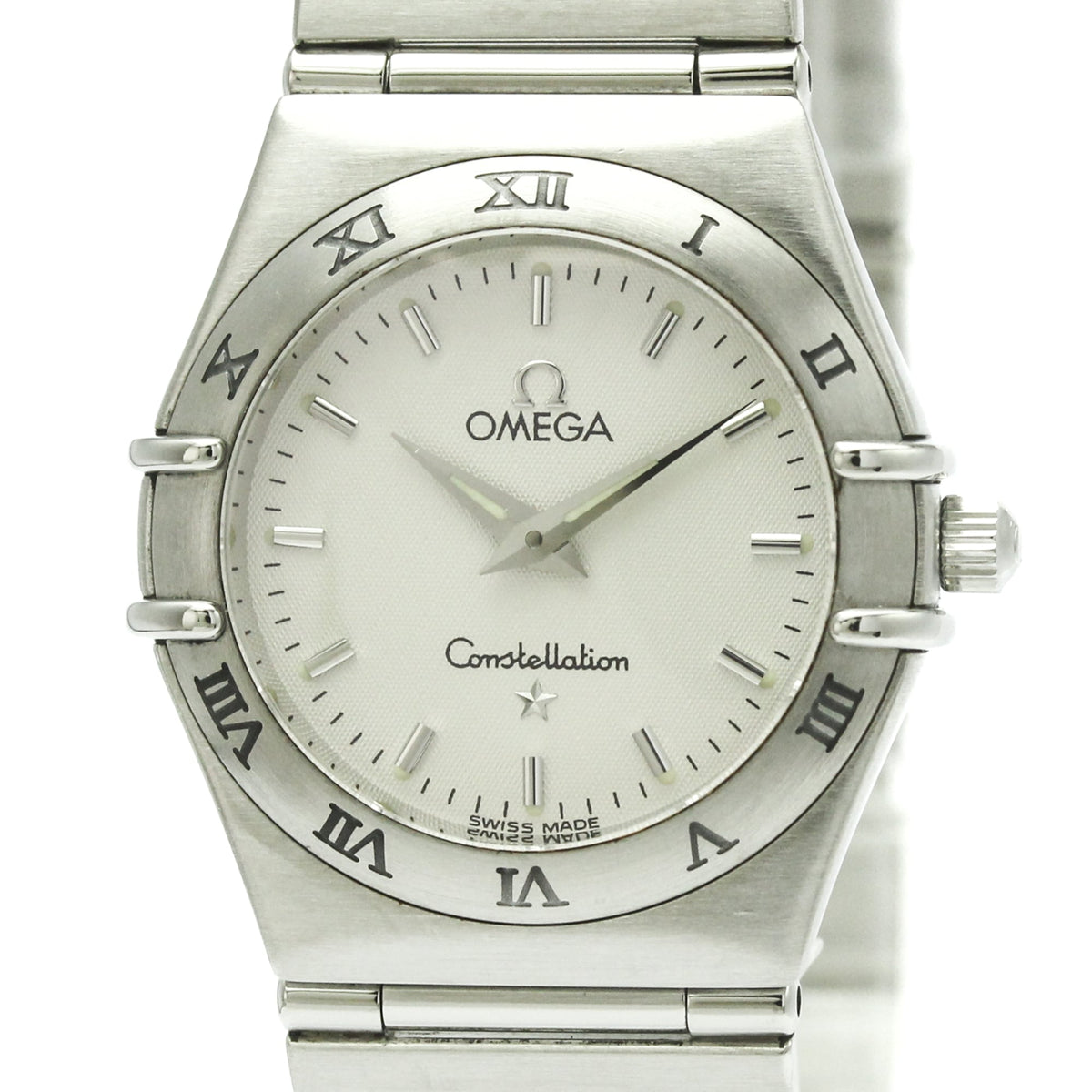 Pre-Owned OMEGA Constellation Steel Quartz Ladies Watch 1572.30 Polished