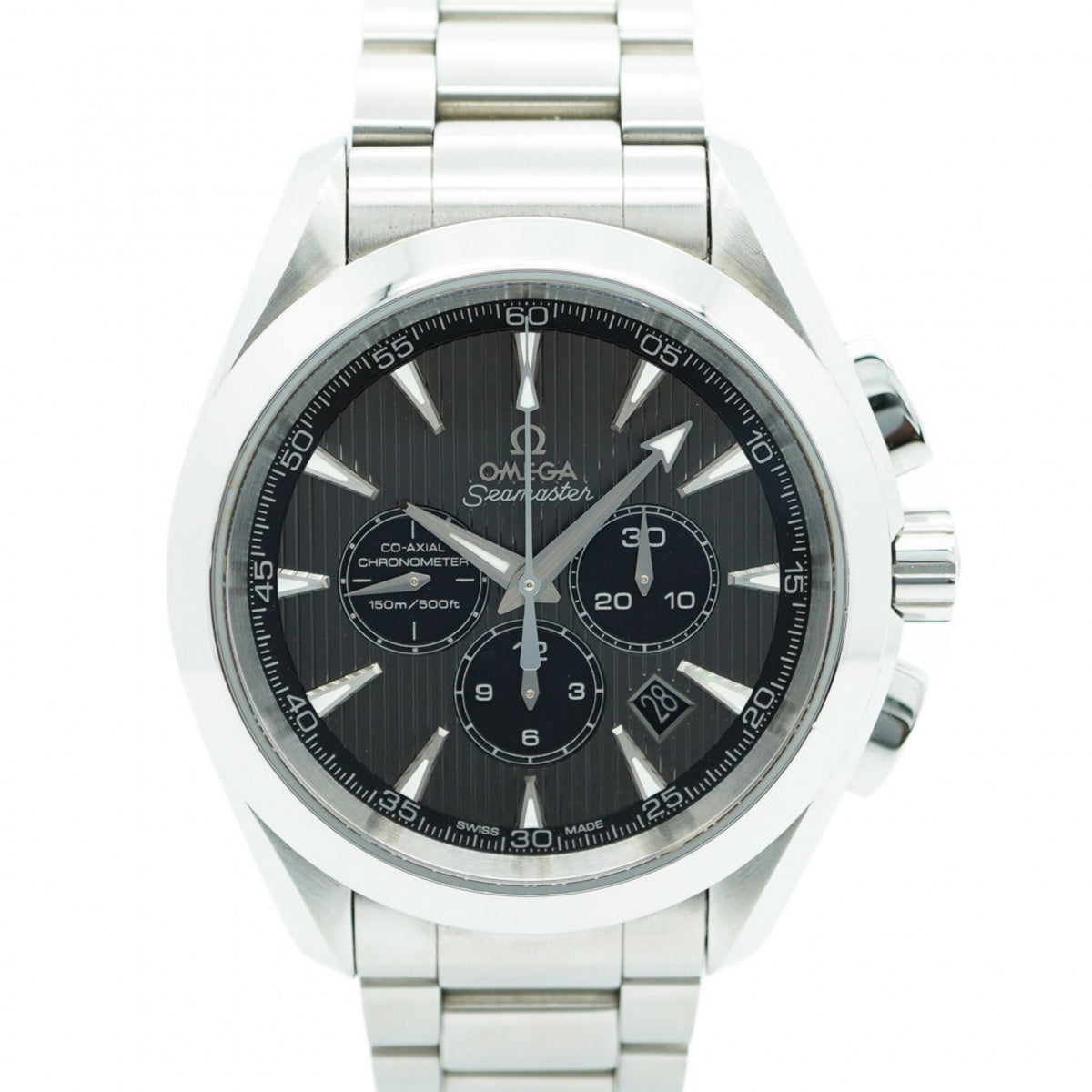 Gebrauchte Omega Seamaster 231.10.44.50.06.001 Herrenuhr mit grauem Zifferblatt 