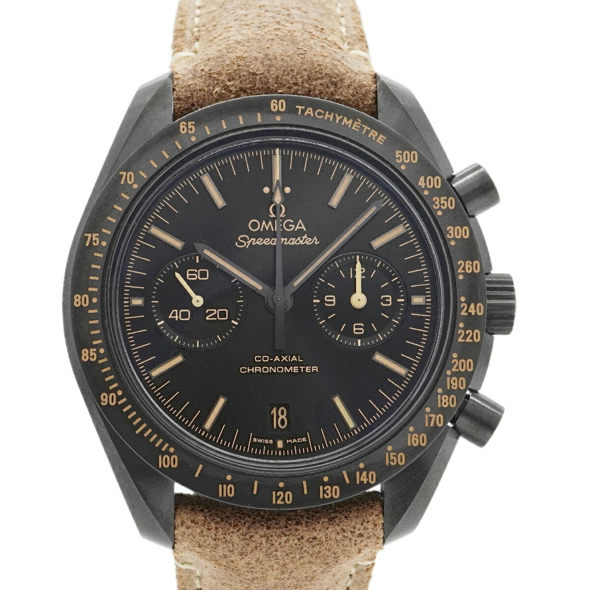 Pre-Owned Omega Speedmaster 311.92.44.51.01.006 Black Dial Men's Watch