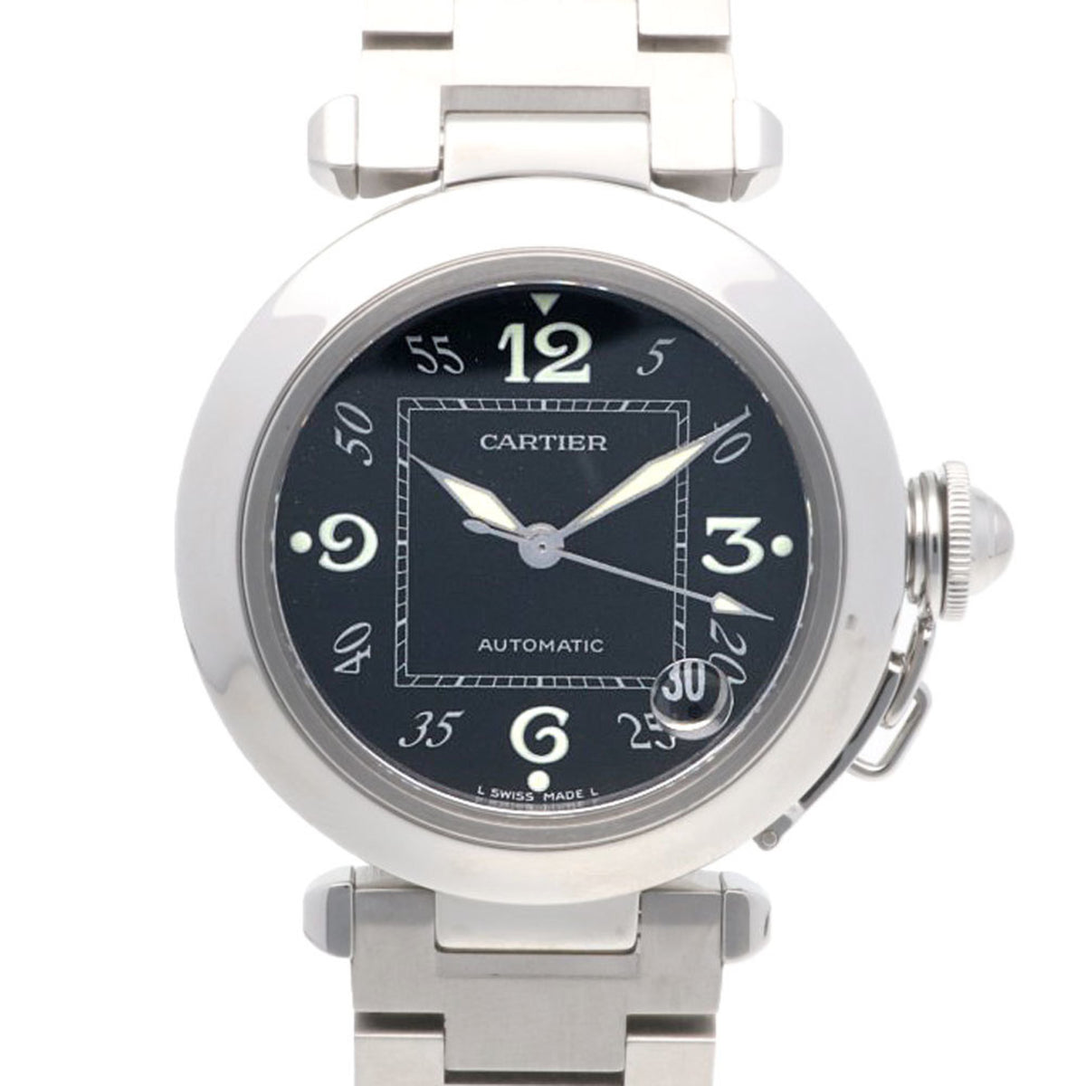 Gebrauchte Cartier Pasha C Uhr, Edelstahl 2324, Automatik, Unisex, CARTIER, Überholt 