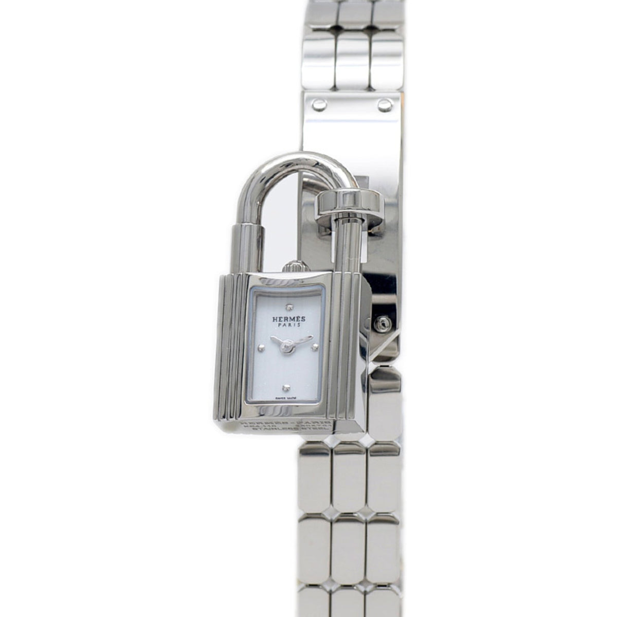 Pre-Owned Herm?s Kelly Watch Women's White Dial KE4.110.132 with Strap BP