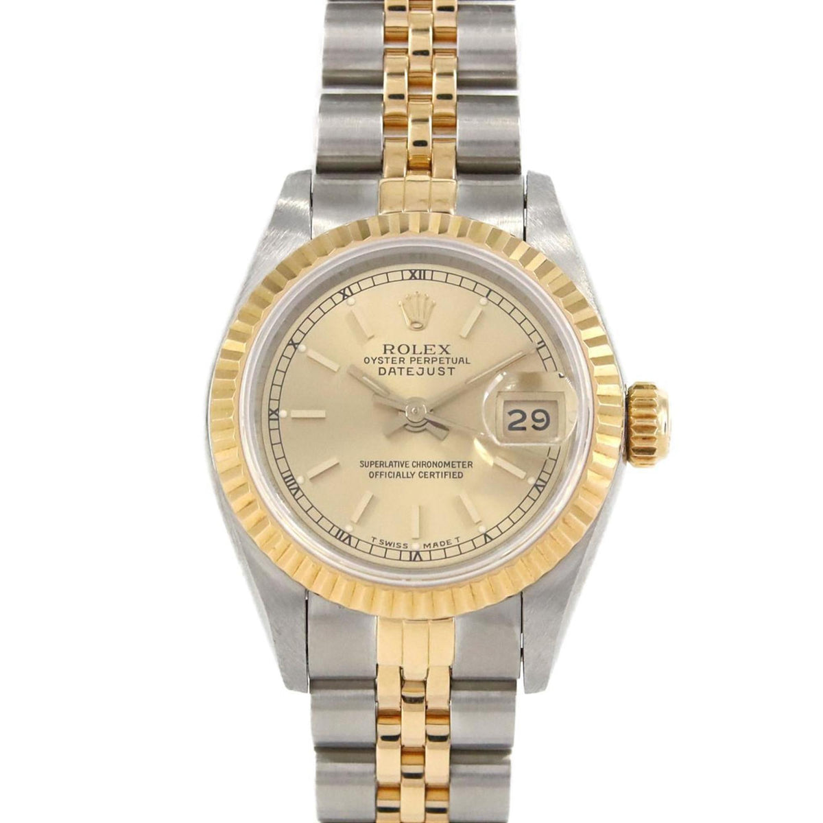 Gebrauchte Rolex Datejust 69173 SSxYG Automatikuhr L-Serie 
